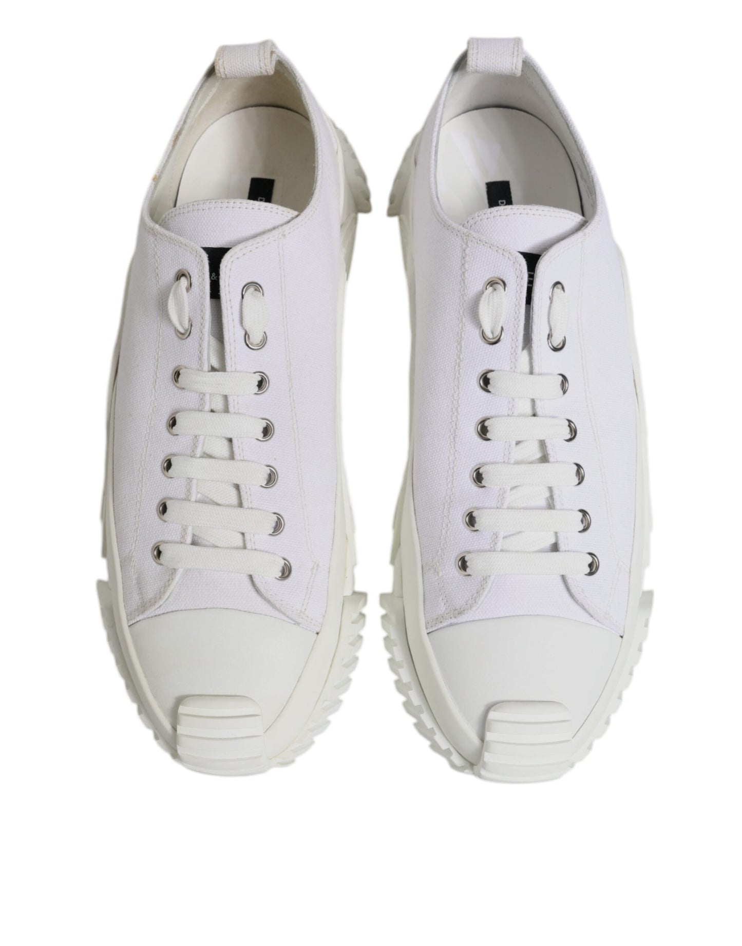 Dolce & Gabbana White Leather Low Top NS1 Sneakers Shoes
