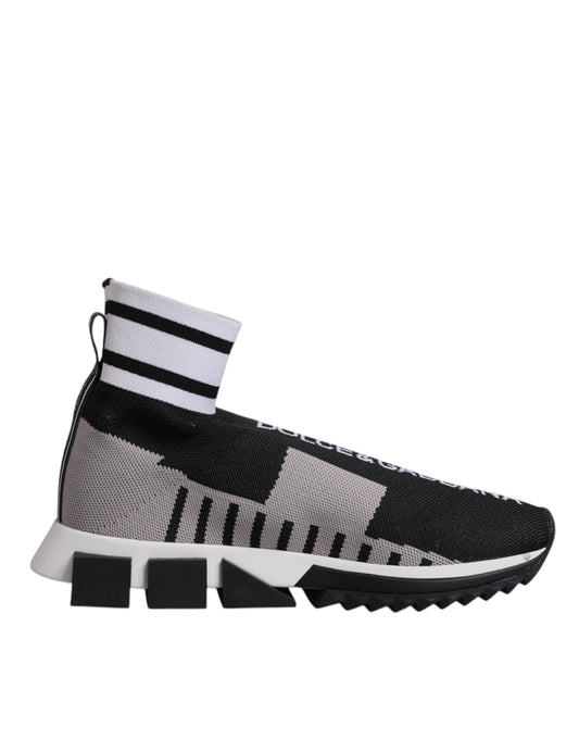 Baskets à chaussettes noires et grises Sorrento Dolce &amp; Gabbana pour femmes