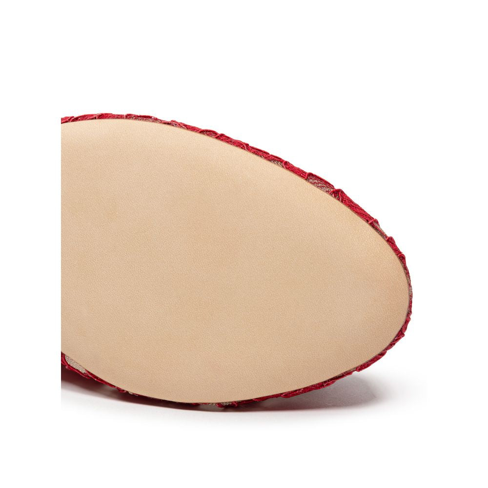 Dolce &amp; Gabbana Rote Ballerinas aus Viskose