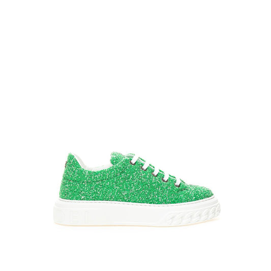 Baskets en cuir Casadei Emerald Elegance