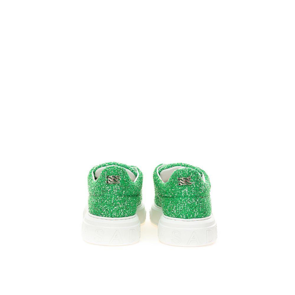 Baskets en cuir Casadei Emerald Elegance
