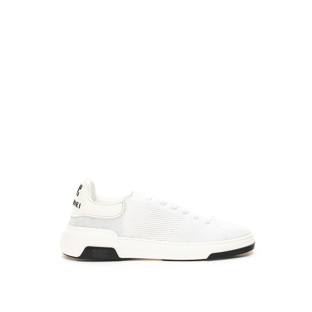 Baskets élégantes en cuir blanc Casadei