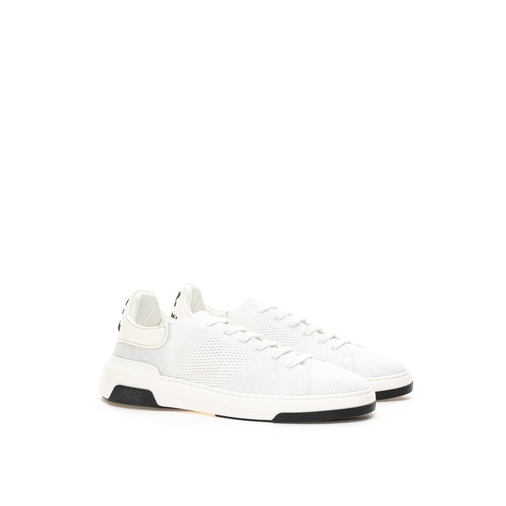 Baskets élégantes en cuir blanc Casadei