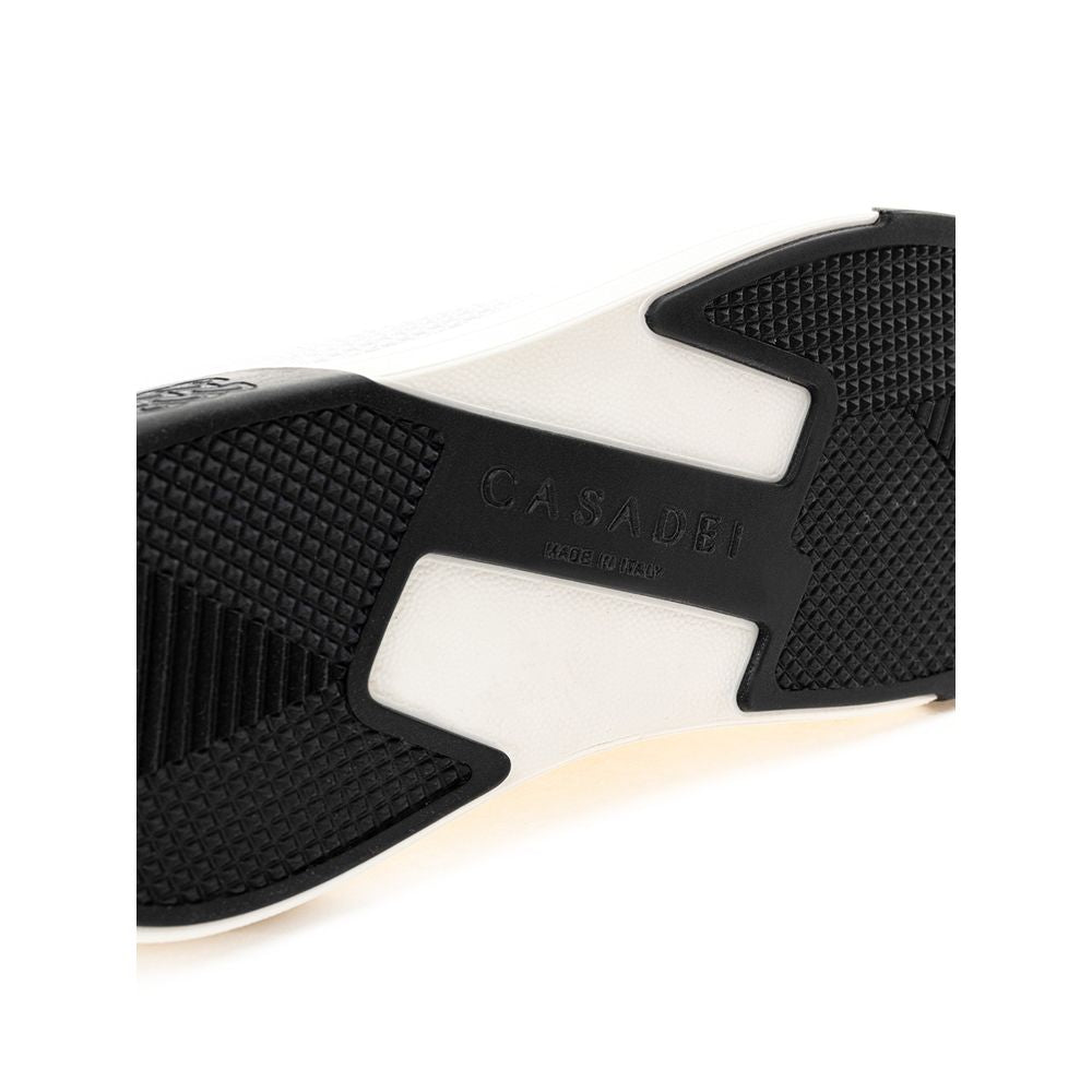 Baskets élégantes en cuir blanc Casadei