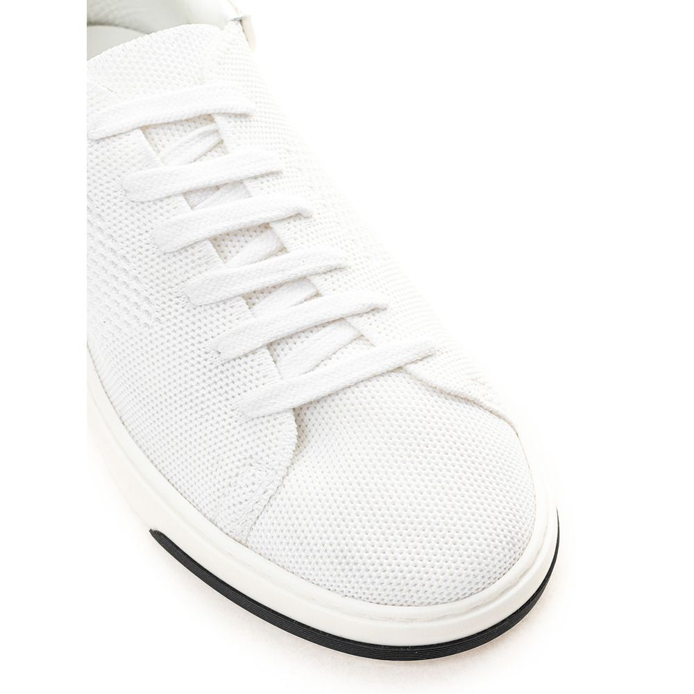 Baskets élégantes en cuir blanc Casadei