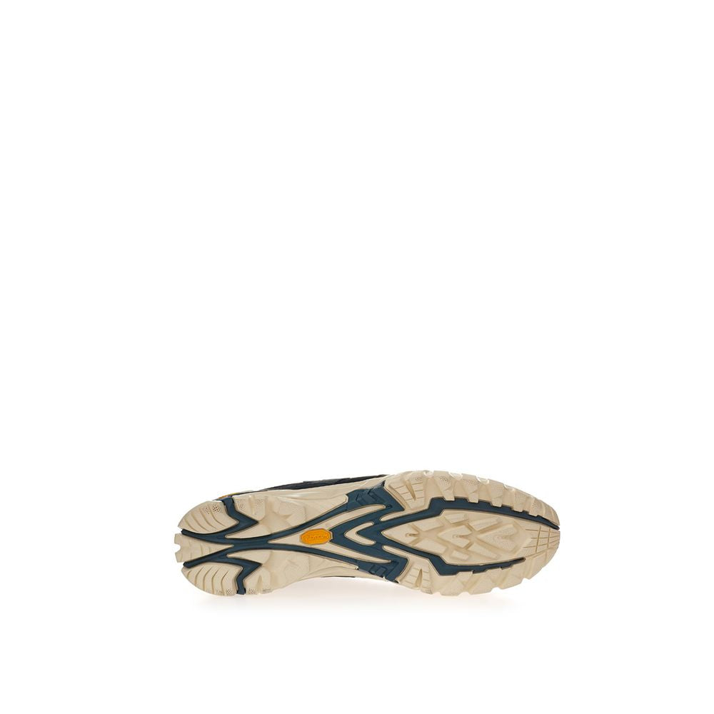 Lardini Black Suede Leather Athletic Sneakers