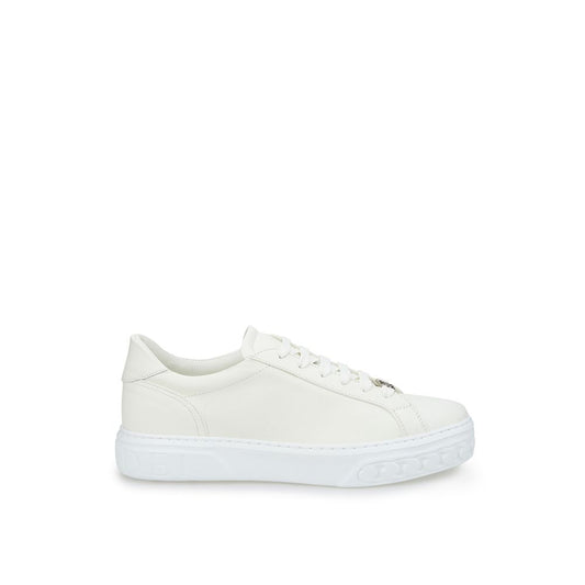 Baskets élégantes en cuir blanc Casadei
