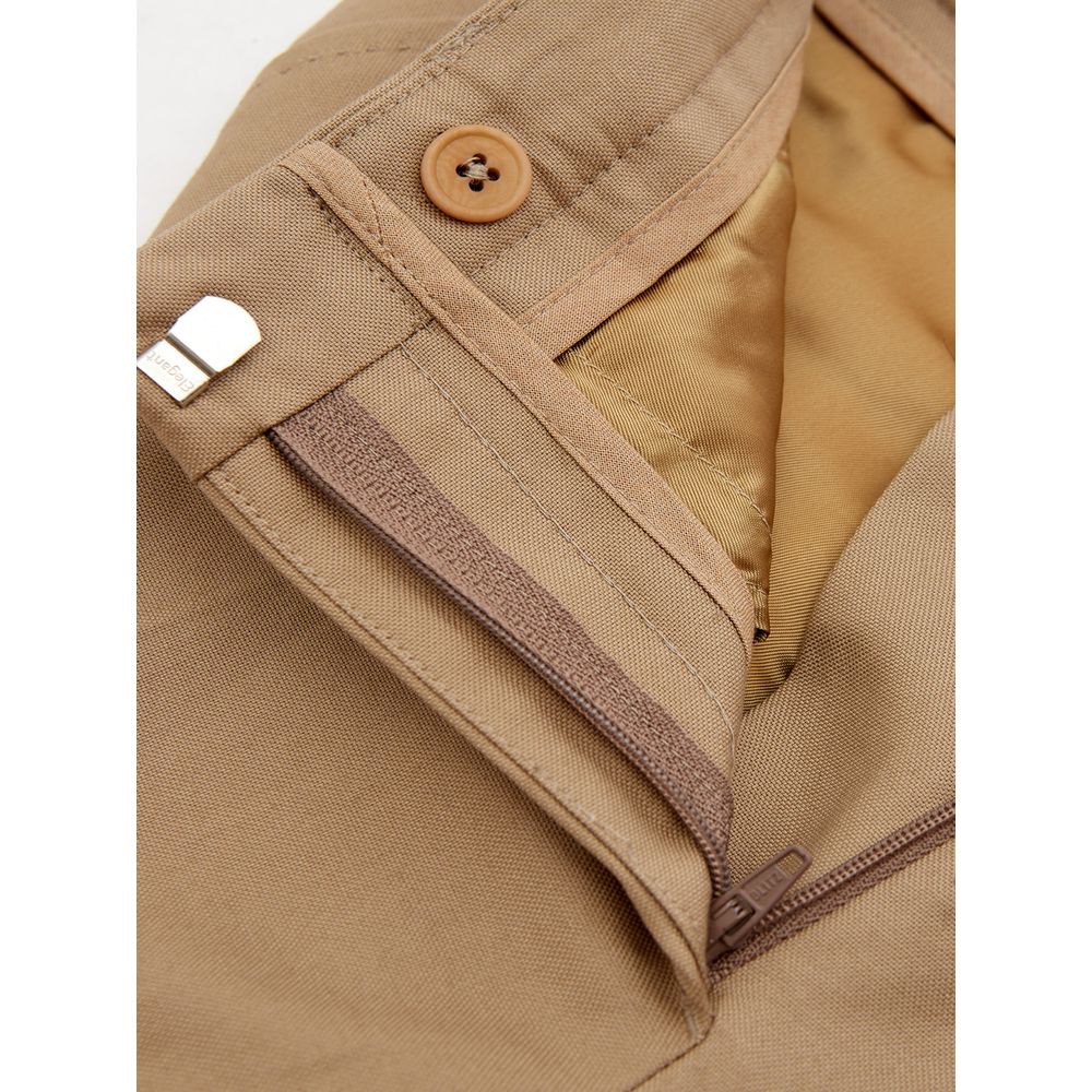 Pantalon élégant en coton marron Lardini pour femme