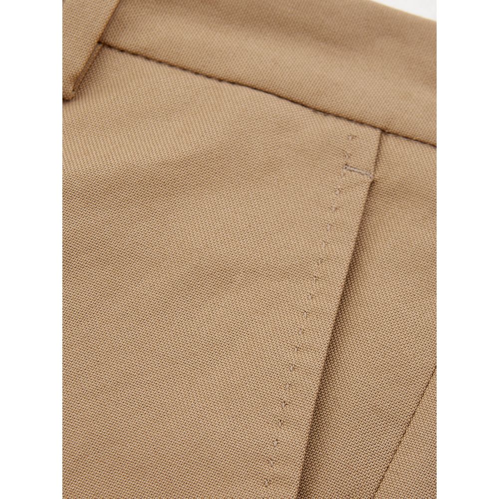 Pantalon élégant en coton marron Lardini pour femme