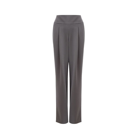 Pantalon en laine grise chic Lardini pour un style sophistiqué