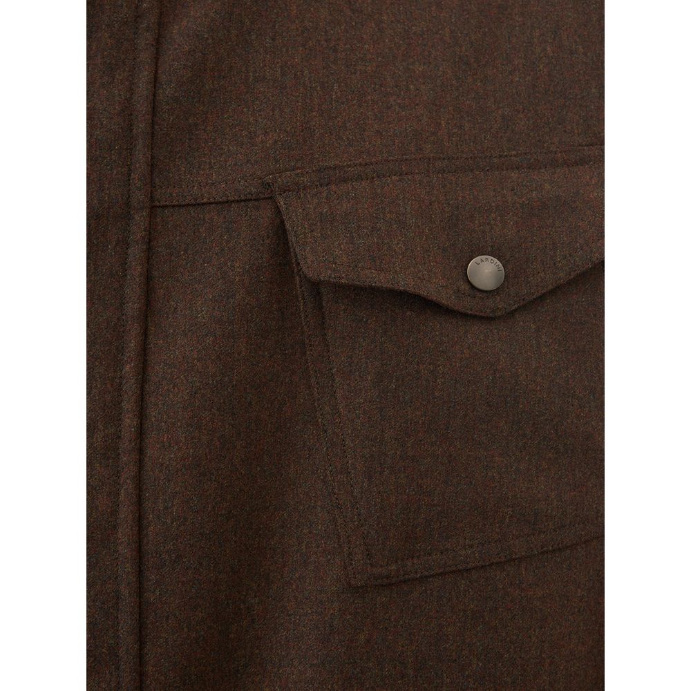 Lardini Blue Wool Coat