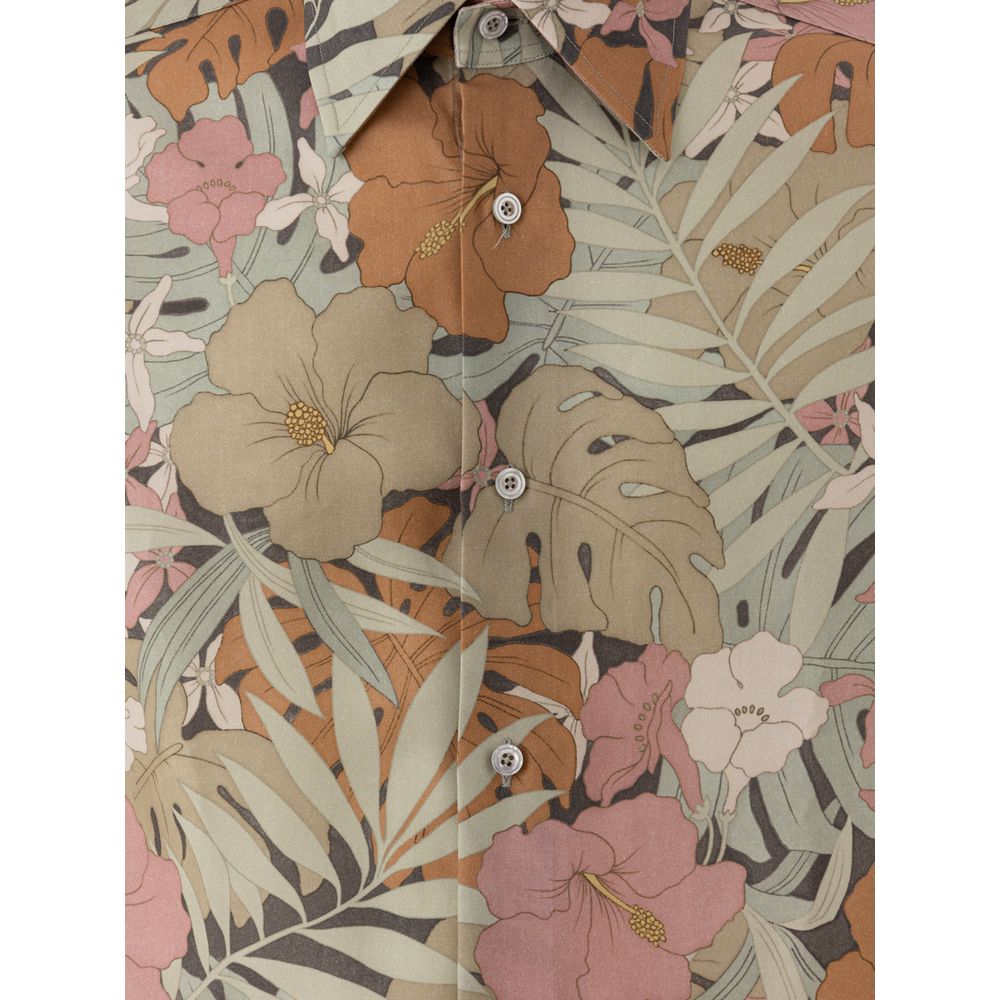 Tom Ford Multicolor Lyocell Pattern Shirt