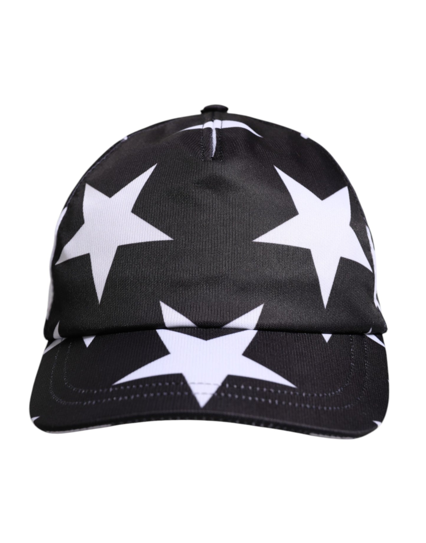 Casquette de baseball en polyester à imprimé étoiles noires Dolce &amp; Gabbana