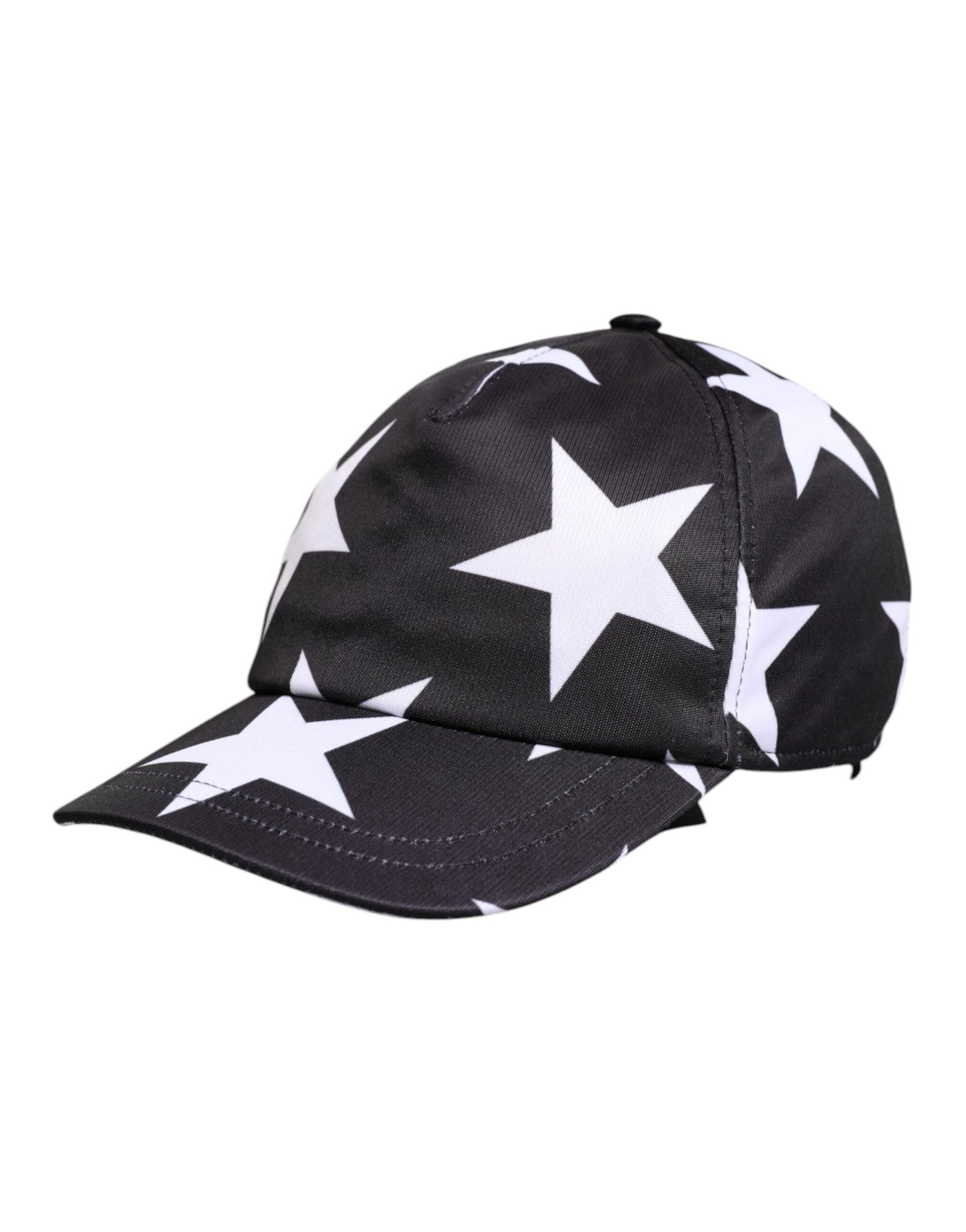 Casquette de baseball en polyester à imprimé étoiles noires Dolce &amp; Gabbana