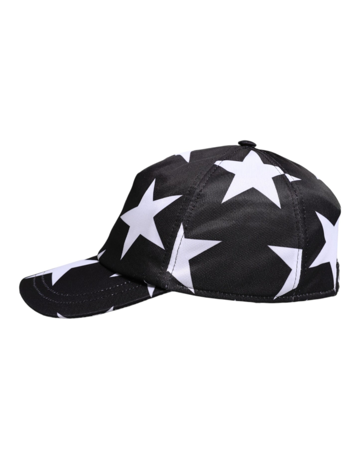 Casquette de baseball en polyester à imprimé étoiles noires Dolce &amp; Gabbana
