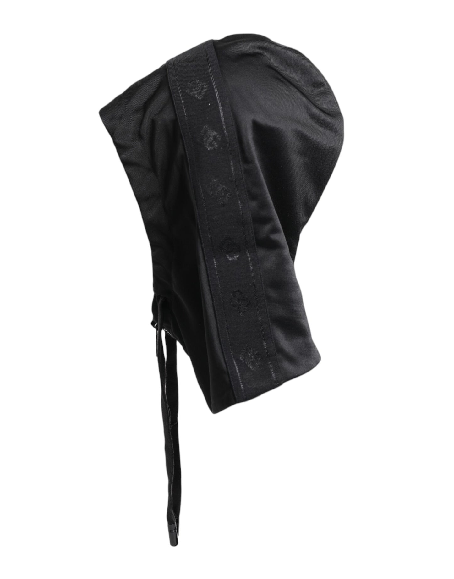 Chapeau enveloppant en polyester noir Dolce &amp; Gabbana