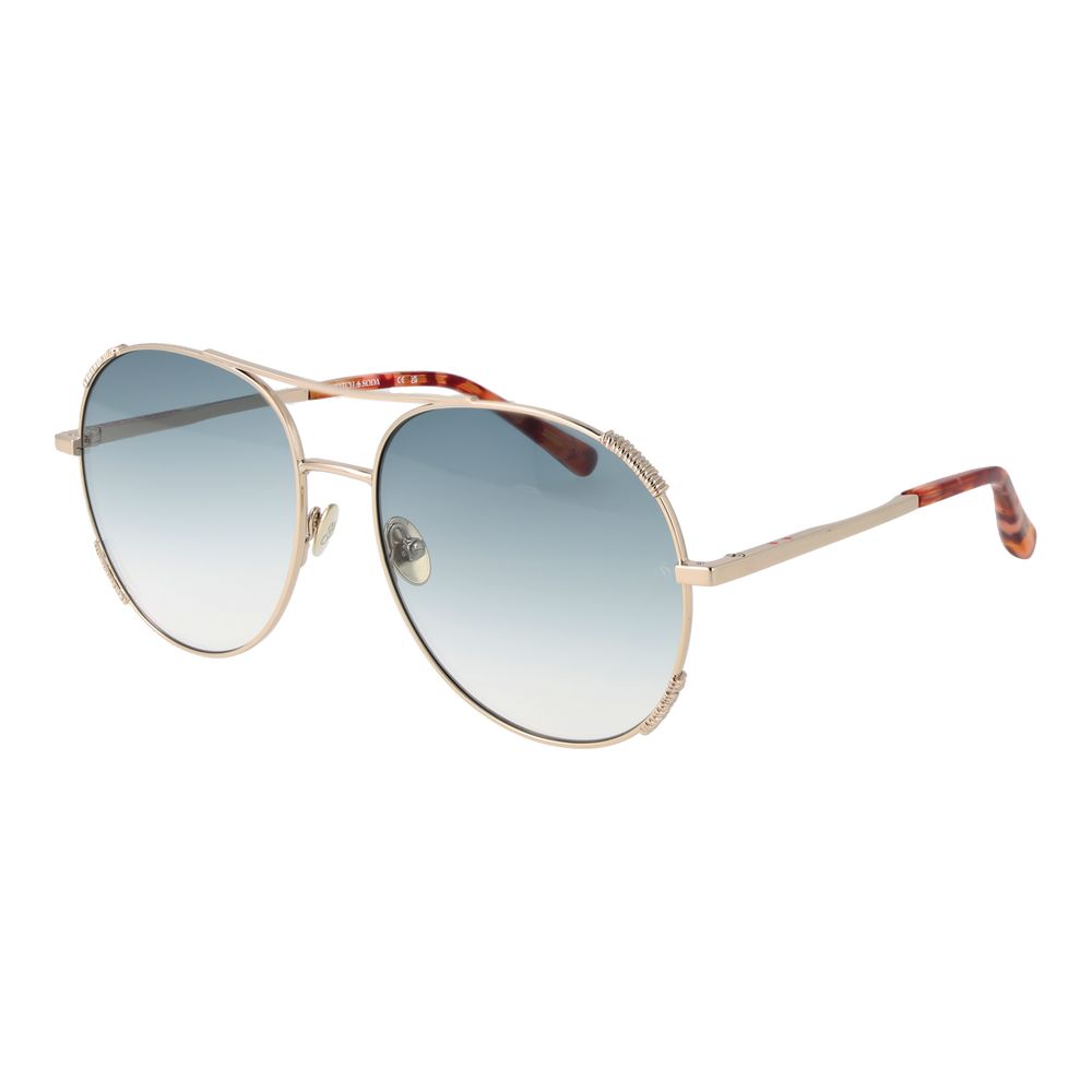 Lunettes de soleil dorées Scotch &amp; Soda pour femme