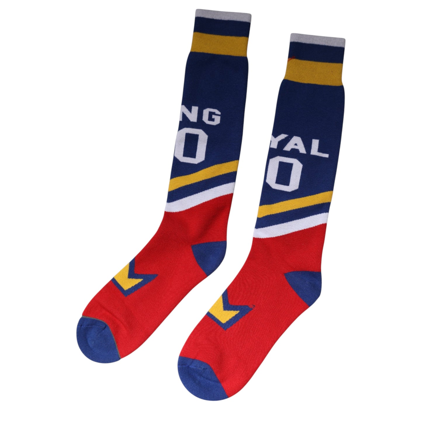 Chaussettes montantes en coton stretch multicolore Dolce &amp; Gabbana