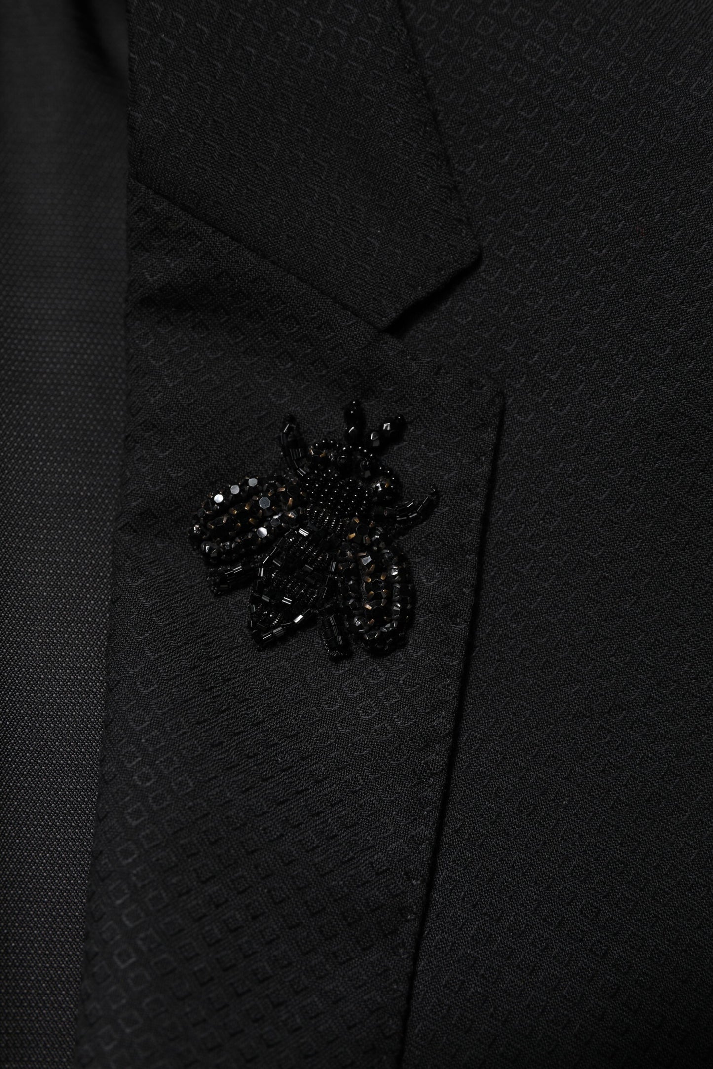 Dolce & Gabbana Black Wool Single Breasted 2 Piece Suit