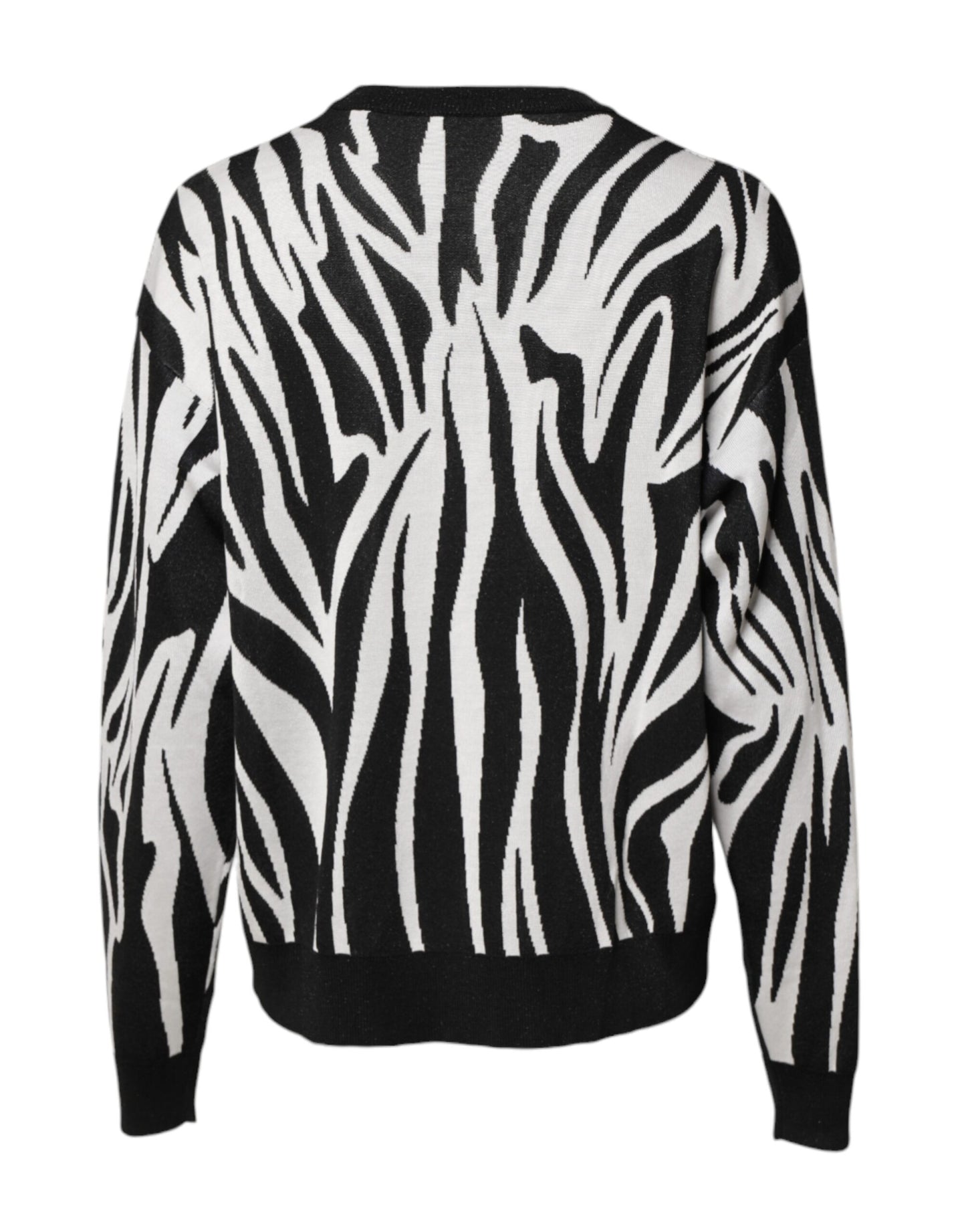 Pull Dolce &amp; Gabbana imprimé noir et blanc pour femme