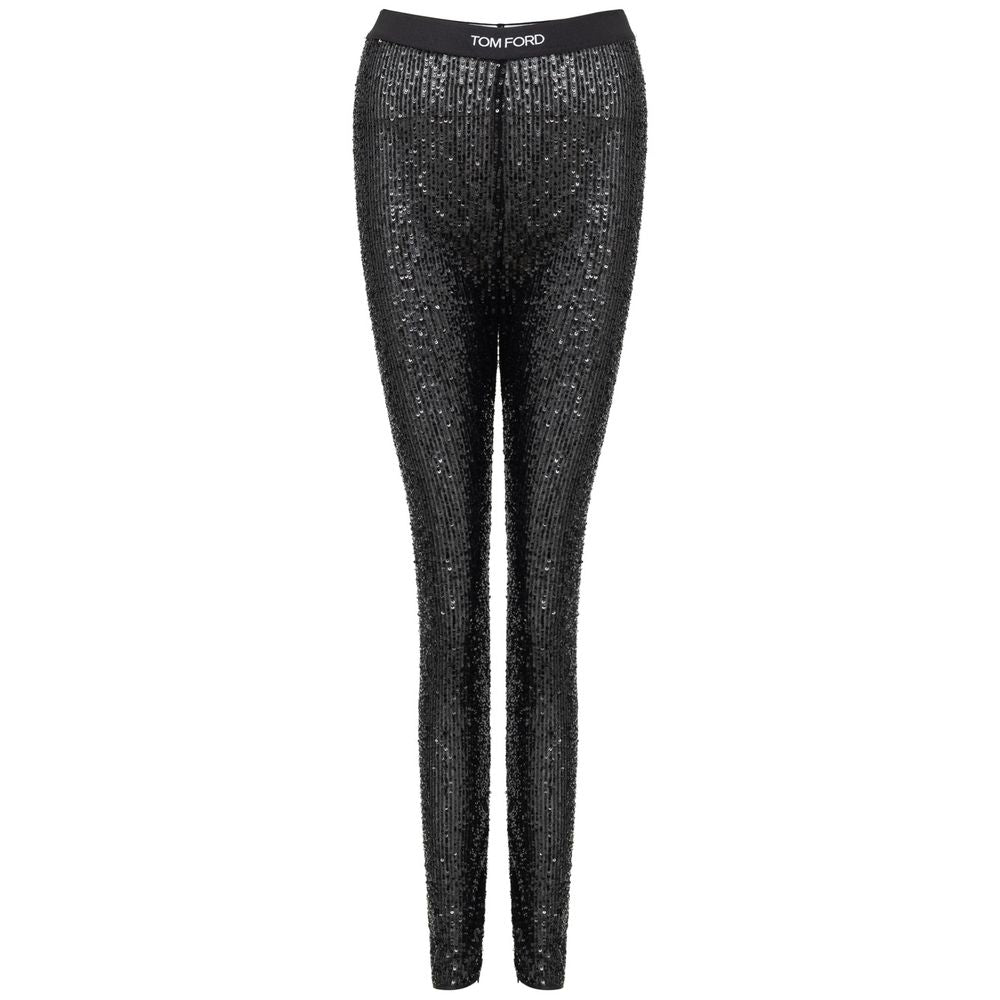 Pantalon de jogging d'entraînement en polyester noir Tom Ford