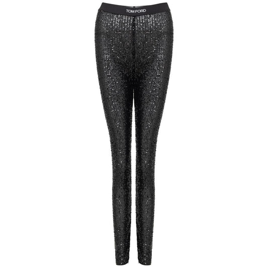 Pantalon de jogging d'entraînement en polyester noir Tom Ford