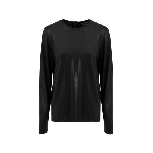 Chemise à manches longues en viscose noire Tom Ford