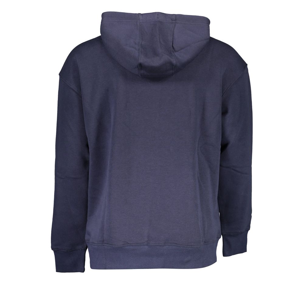 Tommy Hilfiger Blue Cotton Men's Sweatshirt Hoodie