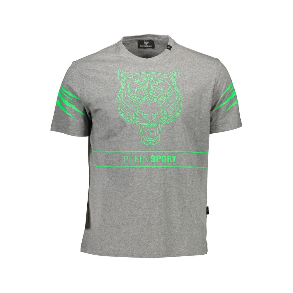 Plein Sport Brown Cotton Men T-Shirt