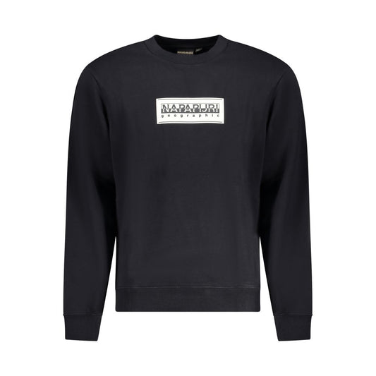 Napapijri Black Cotton Men Sweatshirt