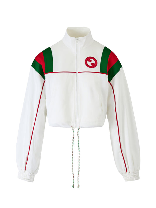 Weißes Gucci-Sweatshirt mit Polyester-Logo