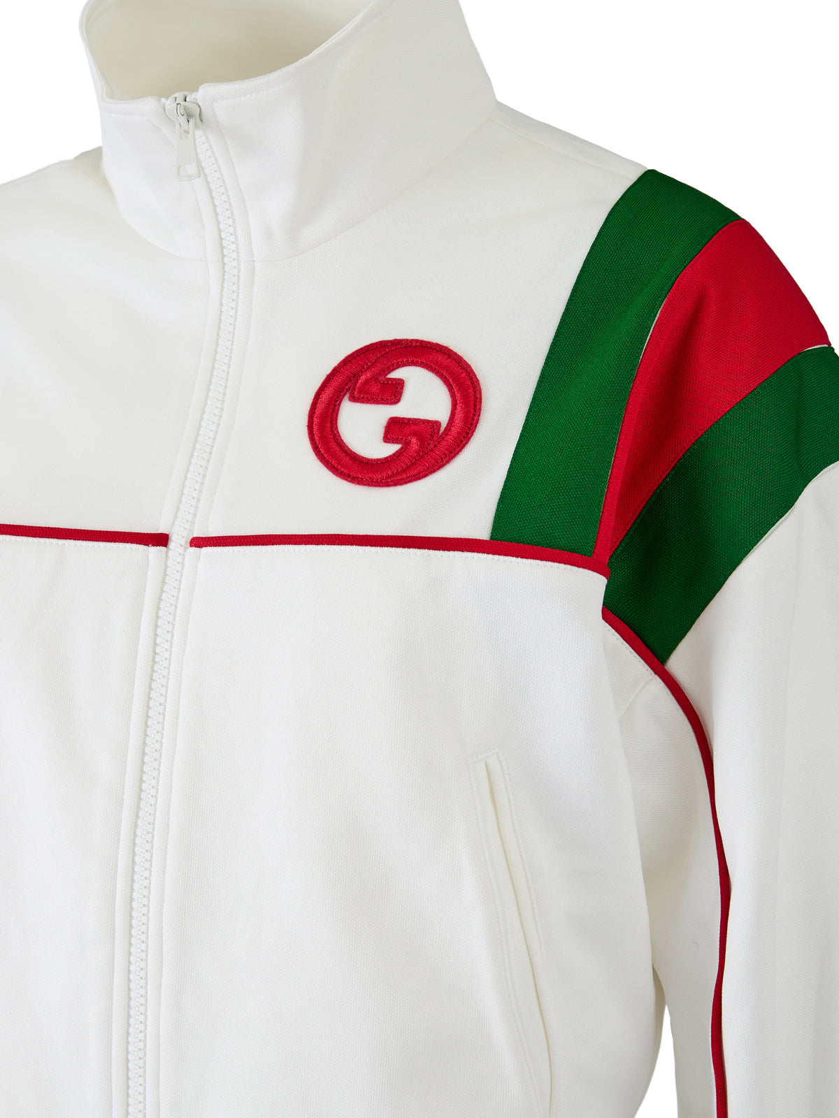 Weißes Gucci-Sweatshirt mit Polyester-Logo