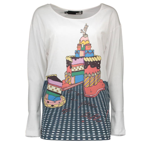 T-shirt unisexe en coton blanc Love Moschino