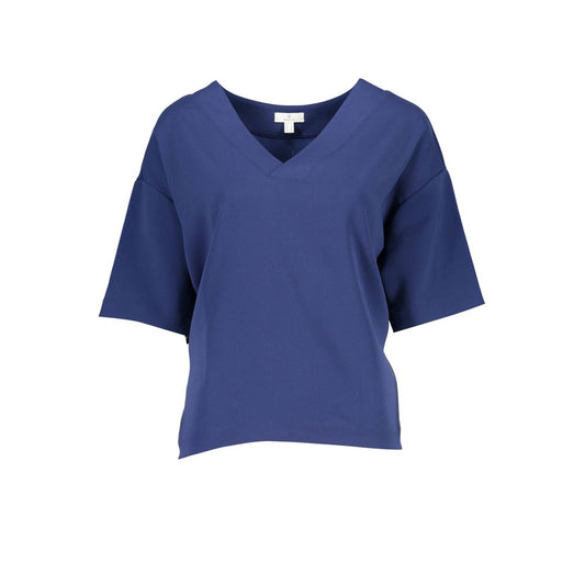 Gant – Blaues Unisex-T-Shirt aus Baumwolle