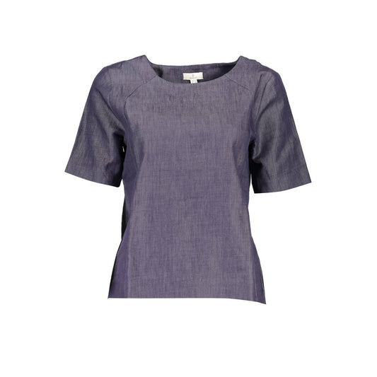 Gant – Blaues Unisex-T-Shirt aus Baumwolle
