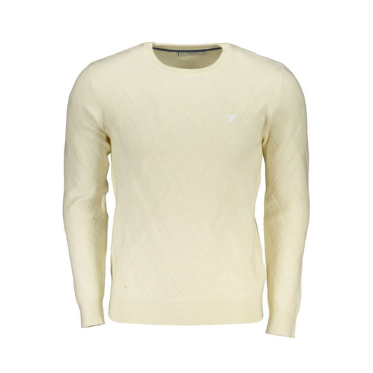 Guess Jeans White Viscose Men's Sweater