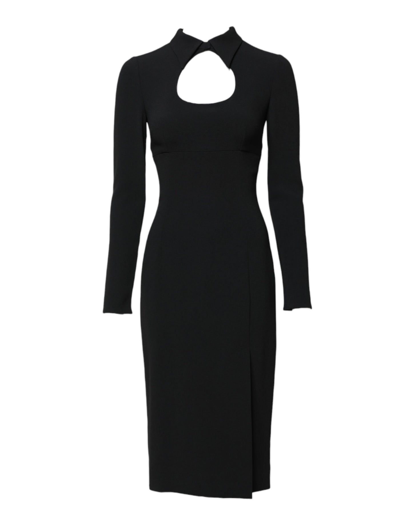 Robe fourreau moulante noire à manches longues Dolce &amp; Gabbana