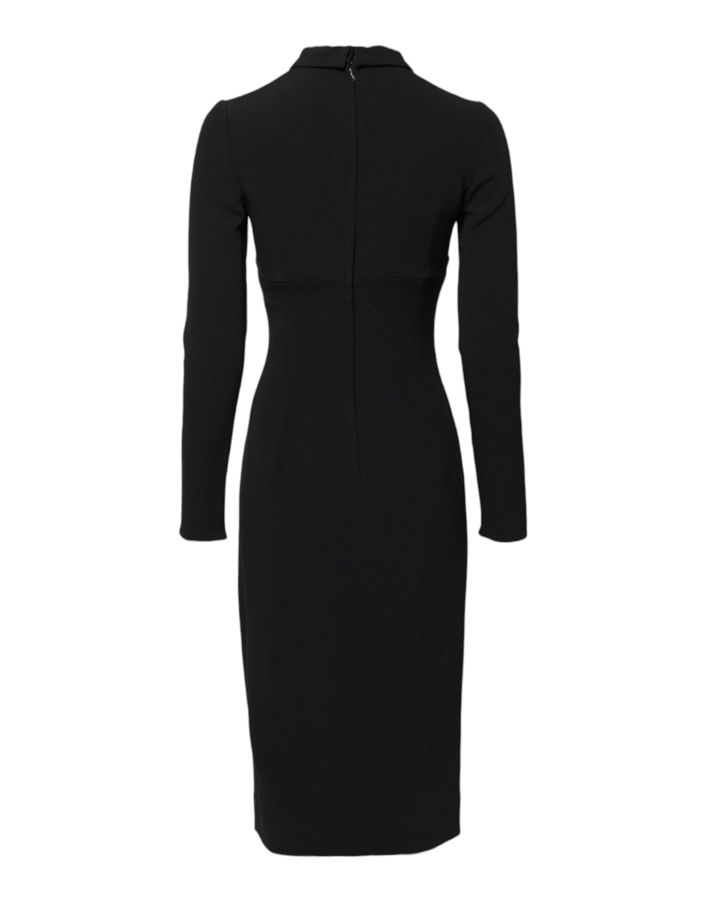 Robe fourreau moulante noire à manches longues Dolce &amp; Gabbana