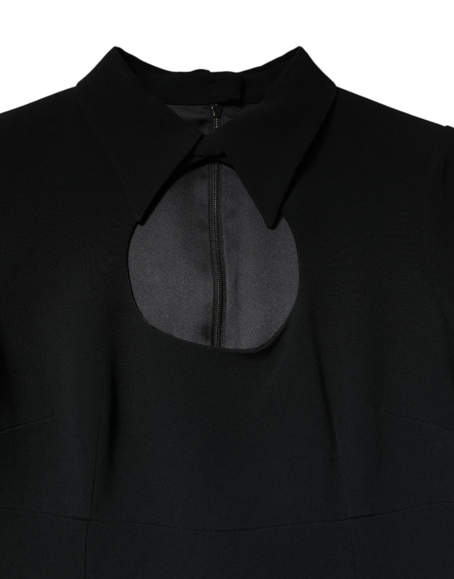 Robe fourreau moulante noire à manches longues Dolce &amp; Gabbana