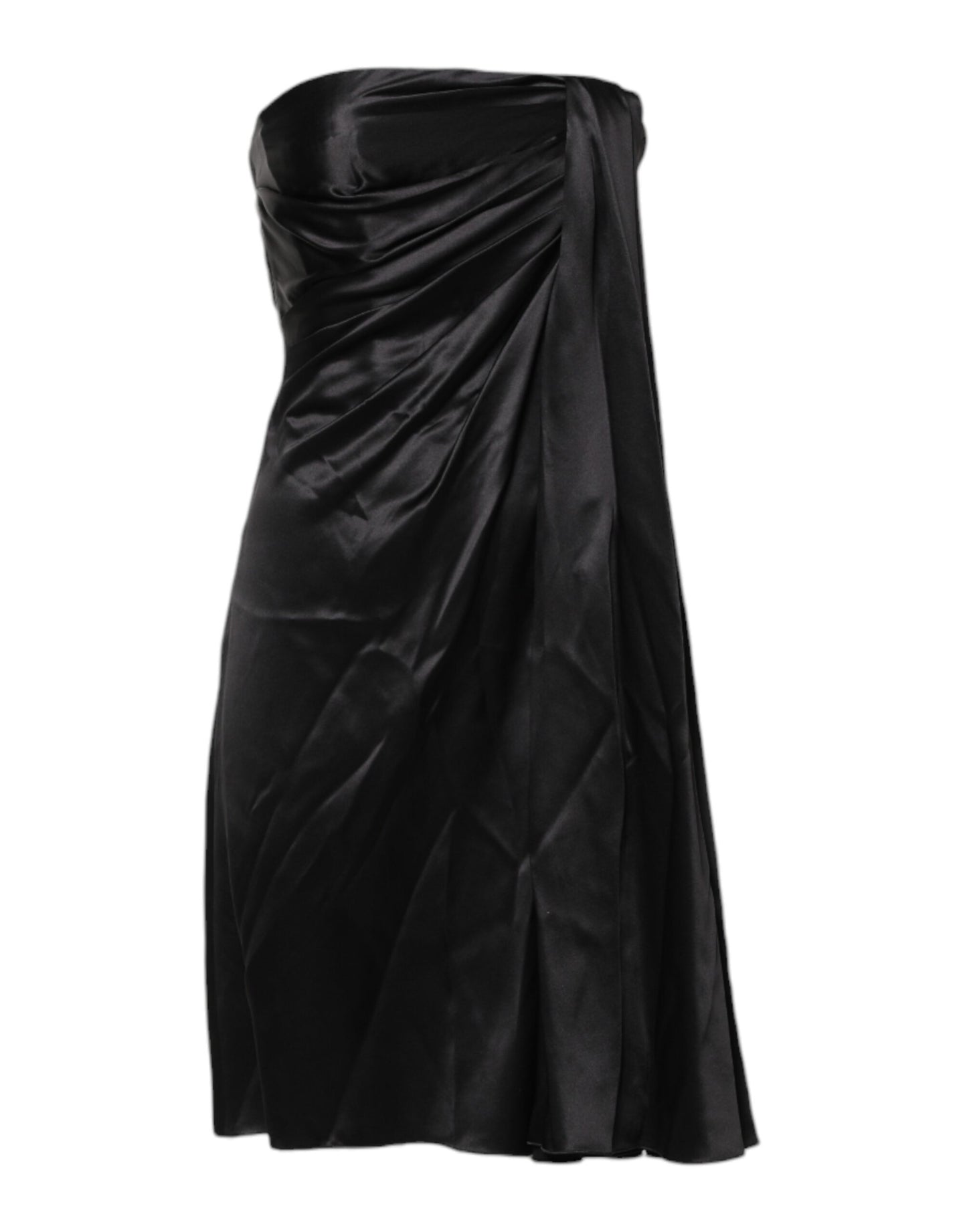 Robe courte fourreau trapèze noire sans bretelles Dolce &amp; Gabbana