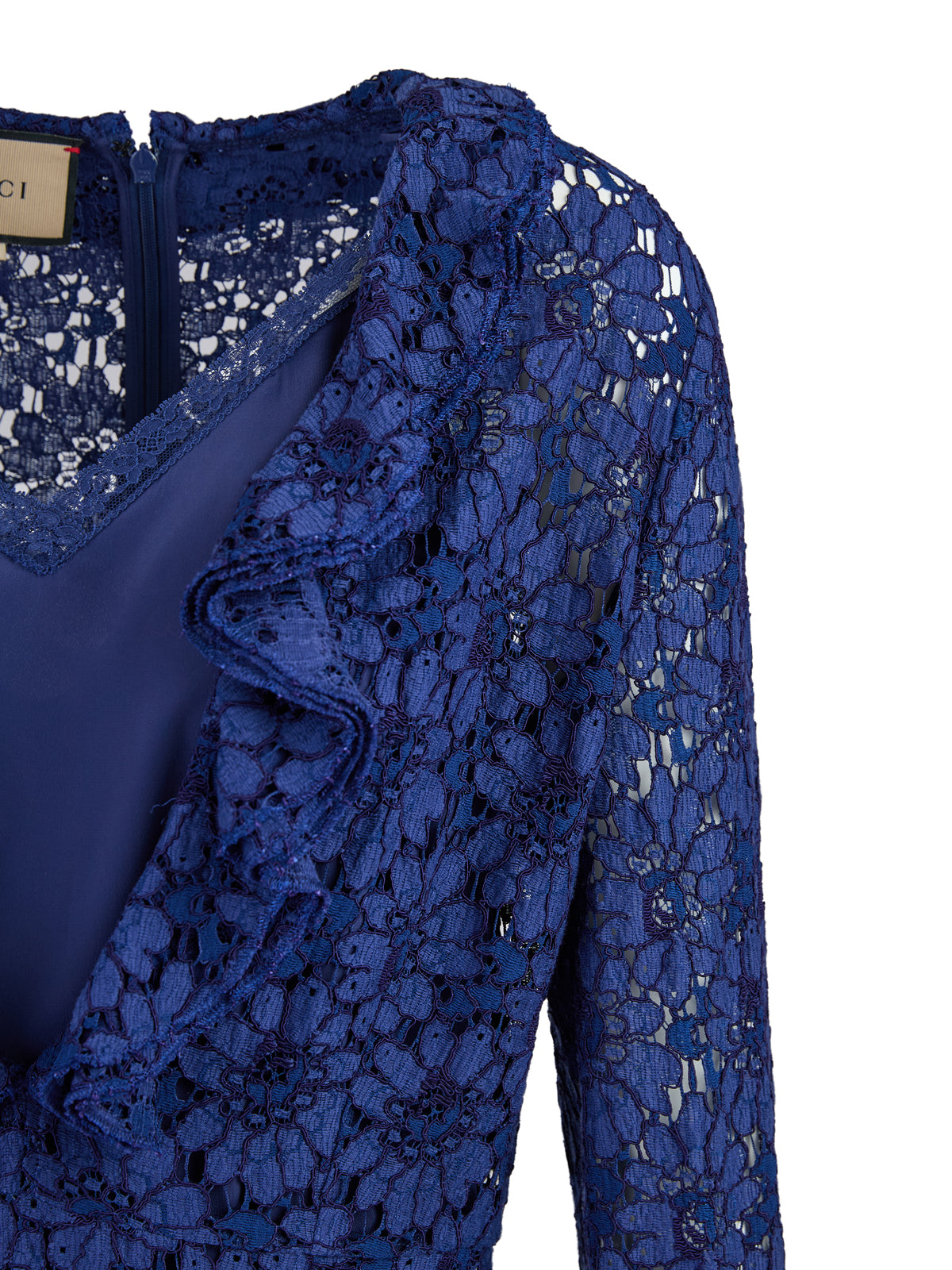 Mittellanges Kleid aus Viskose und Baumwolle von Gucci in Blau