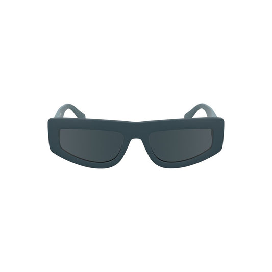 Calvin Klein Blue Bio-Based Fabric Women Sunglass