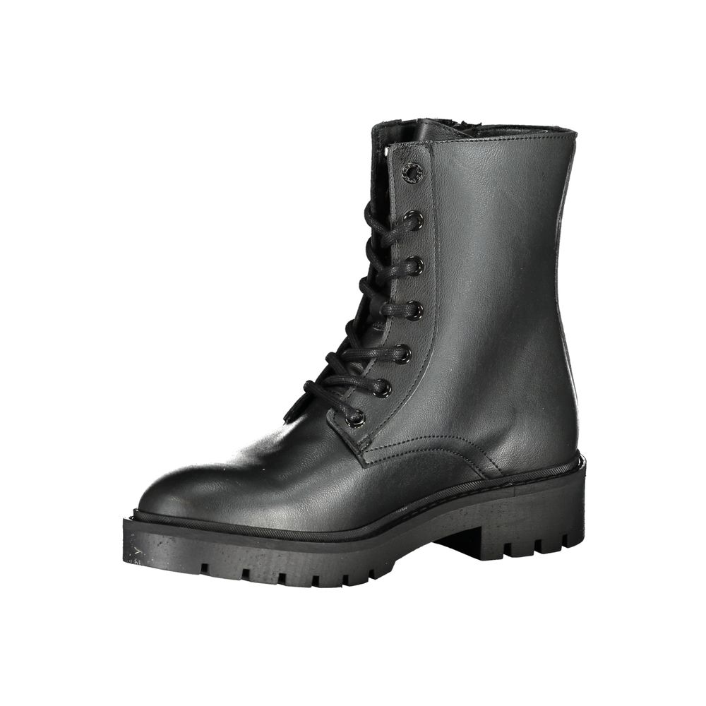 Calvin Klein Black Polyester Women Boot