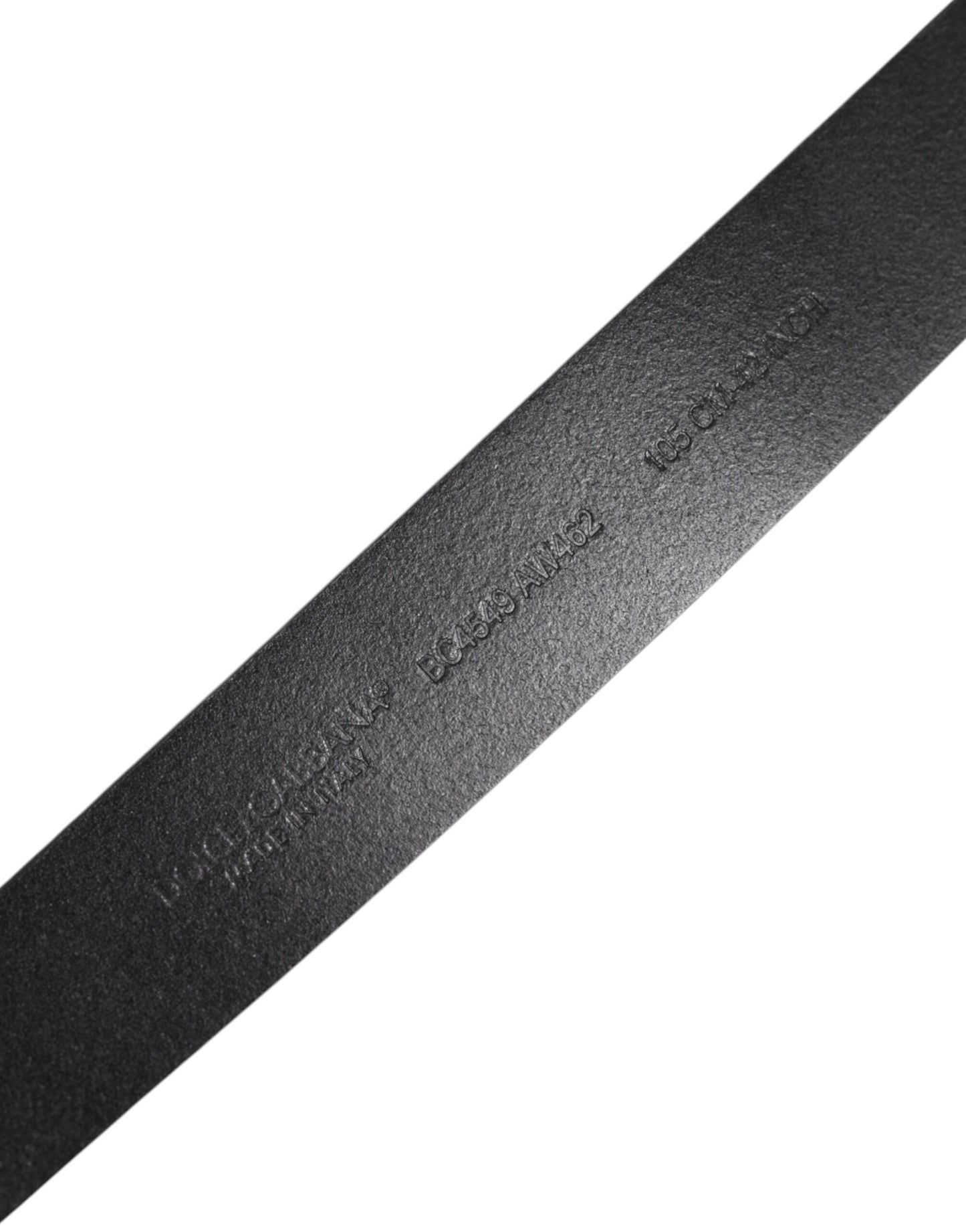 Dolce & Gabbana Black Classic Leather Metal Buckle Belt