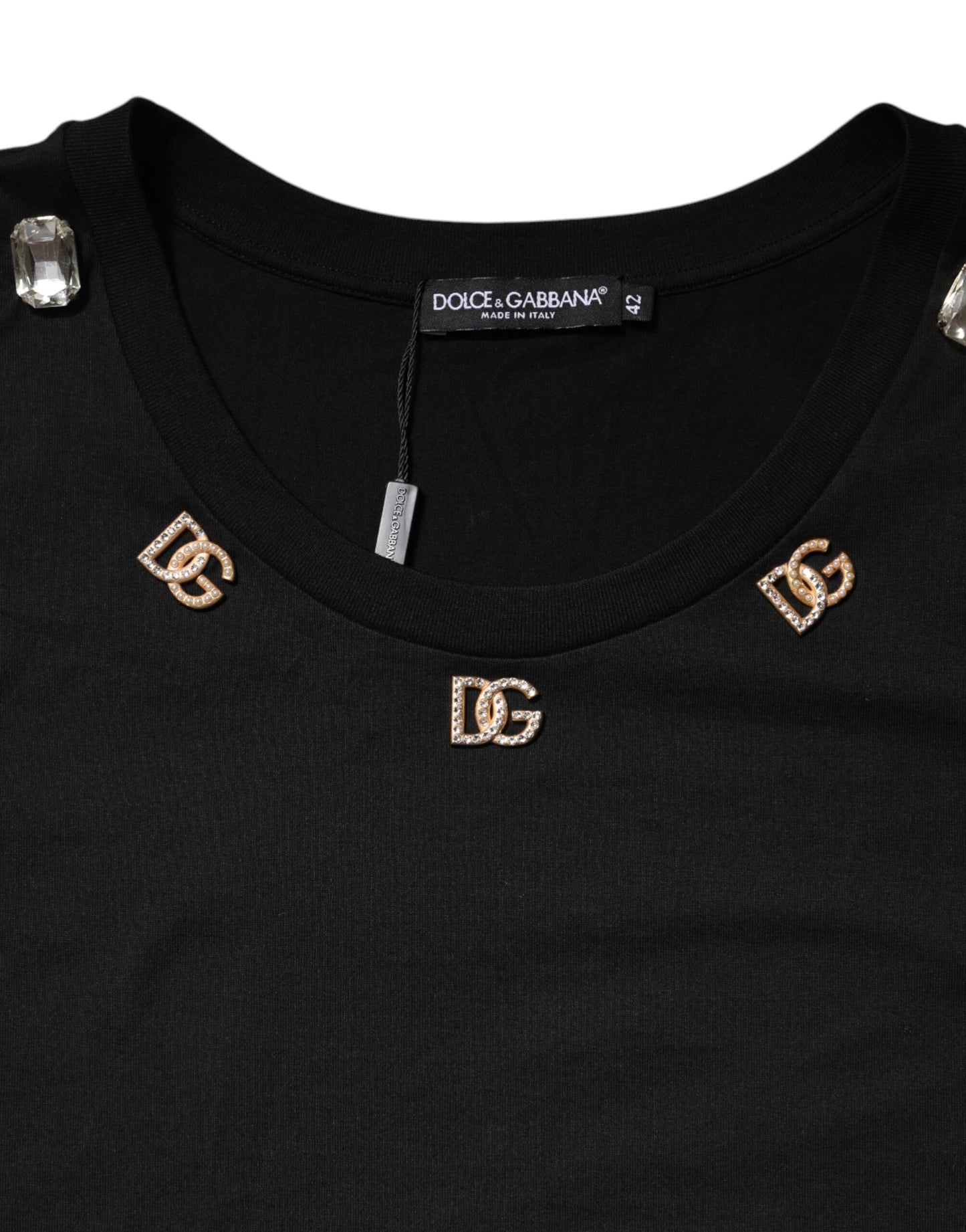Débardeur sans manches noir à ornements DG Dolce &amp; Gabbana