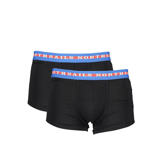 North Sails Black Cotton Men's Boxer Brief
