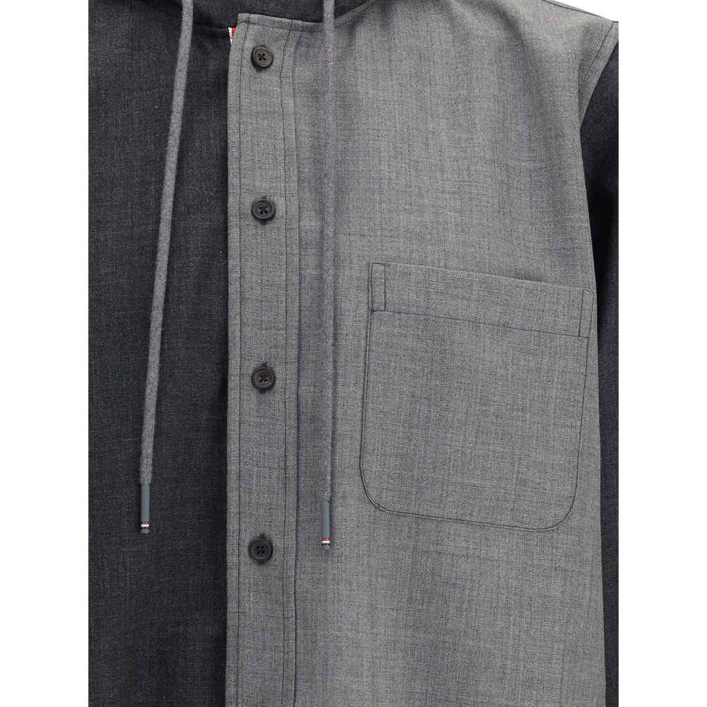 Thom Browne Gray Wool Jackets And Coat