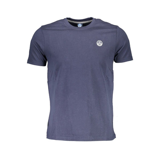 North Sails Blu Cotton Men T-Shirt