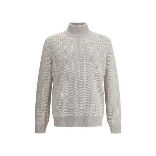 Brunello Cucinelli White Cashmere Cashmere Sweater