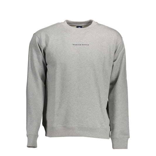 North Sails Grigio Cotton Men Sweatshirt
